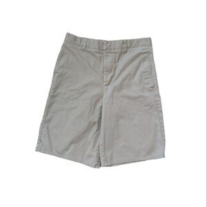 French Toast Shorts Boys Size 18‎ School Uniform Flat Front Khaki Medium Tan New
